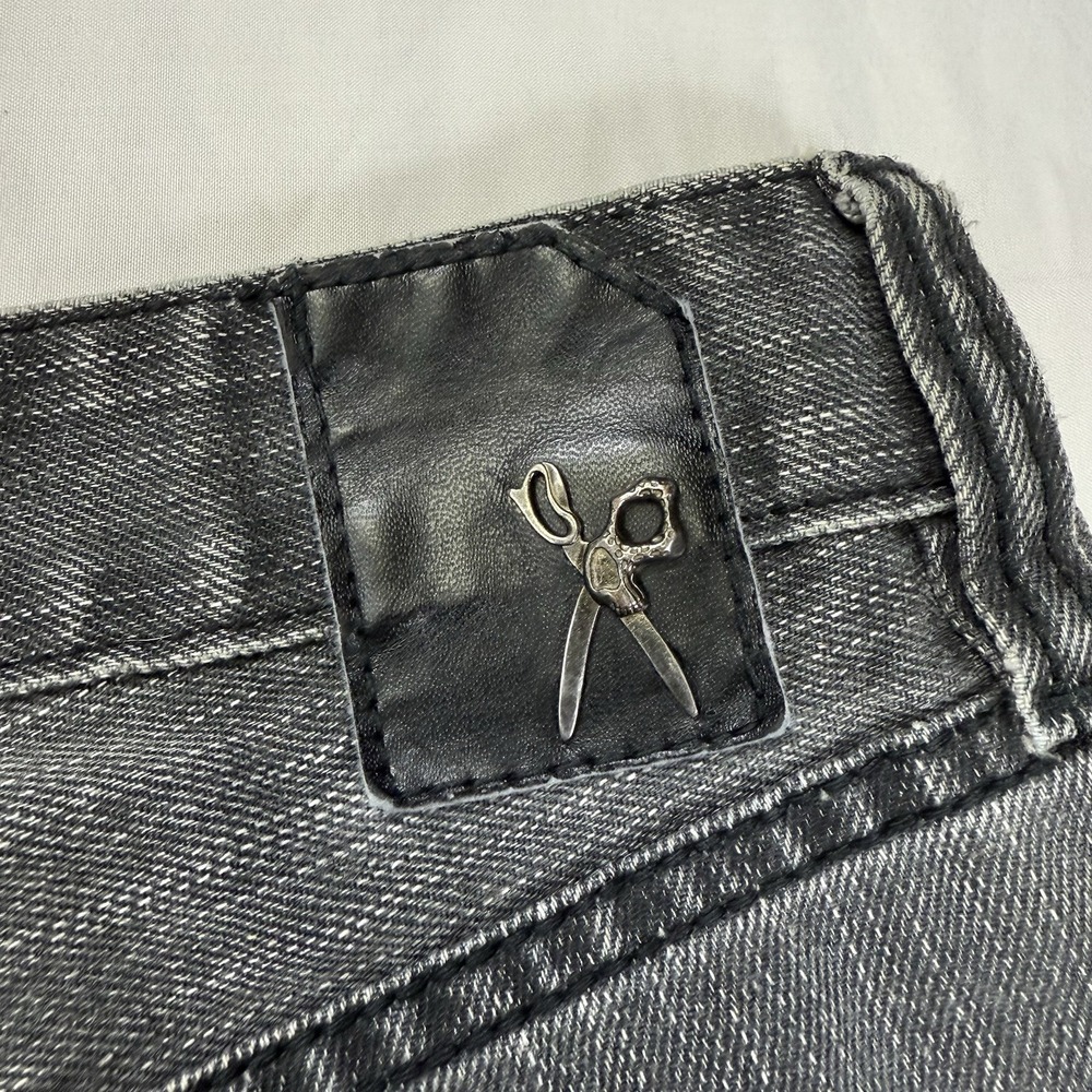 VTG Marc Ecko Jeans Cut and Sew Black Denim Men's 38x30 Straight Grunge Designer - Picture 15 of 16